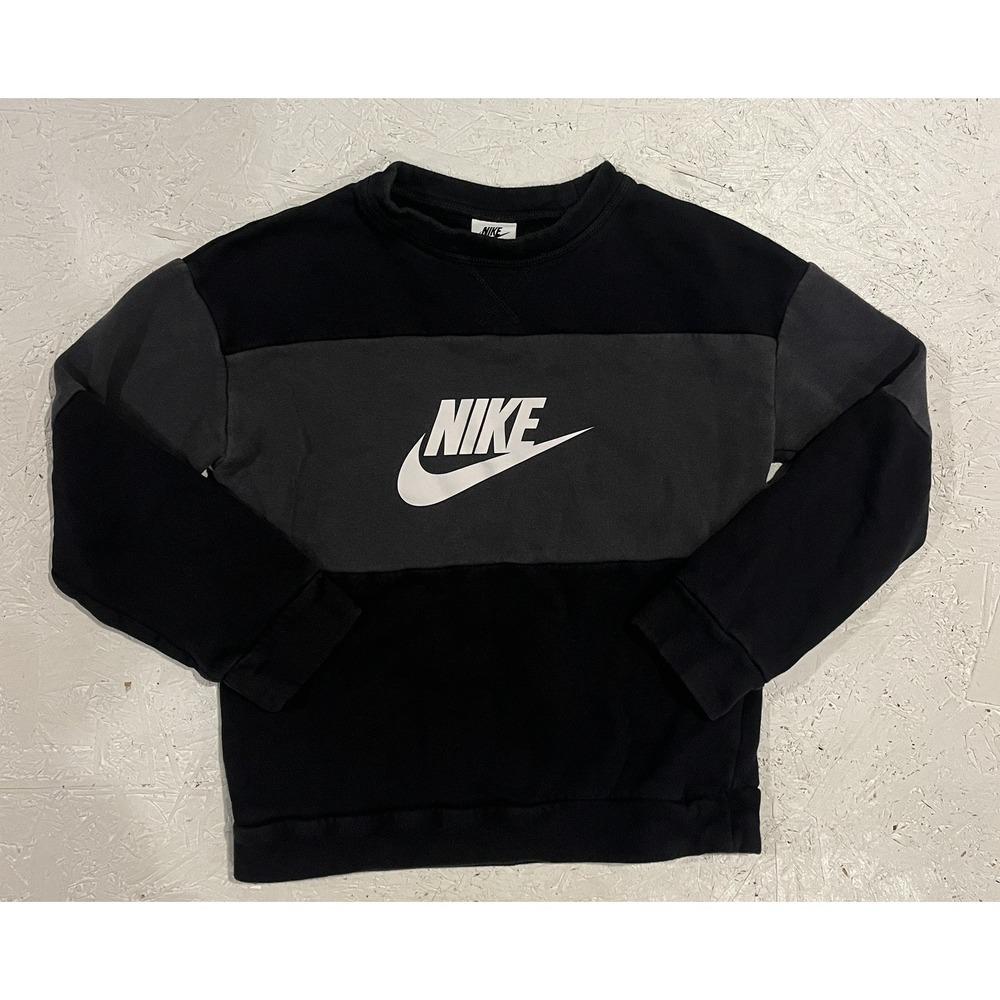 Nike Youth Unisex Sportswear DO6789 Sweatshirt Size Youth S Black Gray Boys